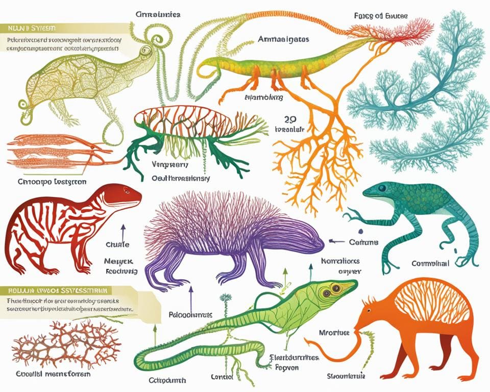 evolutie van het zenuwstelsel bij dieren