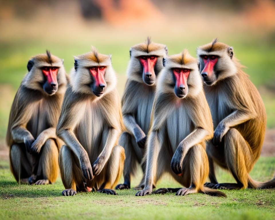waarom hebben bavianen rode billen